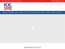 Tablet Screenshot of kkpower.com.pk